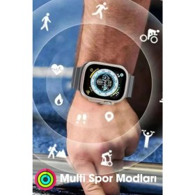 Resim Howear S8 Ultra 4g Sim Kartlı Btk Kayıtlı Akıllı Kol Saati Amoled Gri 