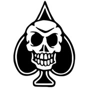 Resim Kuru Kafa Maça - Araç, Oto, Laptop, Duvar Uyumlu Sticker 15 19 Cm 