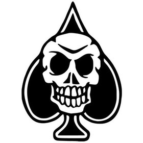 Resim Kuru Kafa Maça - Araç, Oto, Laptop, Duvar Uyumlu Sticker 15 19 Cm 