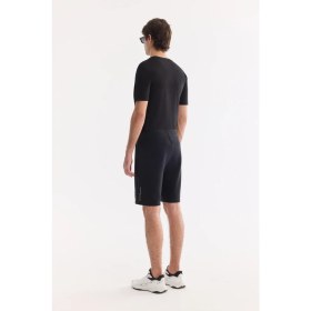 Resim AVVA Erkek Siyah Beli Lastikli Bağcıklı Bi-Stretch Soft Touch Regular Fit Şort A61Y3609 
