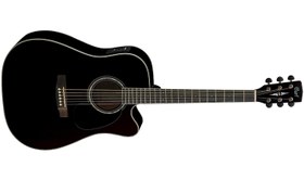 Resim Cort MR710FBK Elektro Akustik Gitar - Siyah (Profesyonel) | Masif Ladin Kapak, Maun Arka ve Yanlar, Fishman Presys EQ ve Sonicore Manyetik, Parlak Bitiş 