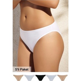 Resim Pierre Cardin 2055 Beşli Slip Külot - Beyaz-ten-siyah mix color 