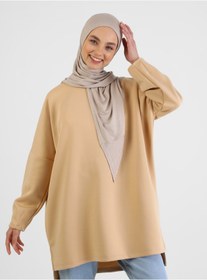 Resim TUVA Viskon Jersey Hazır Türban- Açık Vizon - 