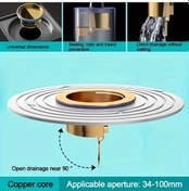 Resim Cloud011 Gri Pirinç Zemin Tahliyesi P Sifonlu Koku Böcek Önleyici Hızlı Drenaj Filtre Sepeti 