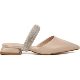 Resim Aspor Bej Kadın Topuklu Terlik Bej 