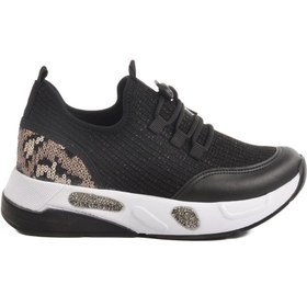 Resim AYAKMOD Siyah Anorak Bağcıklı Kadın Sneaker 702417 Z 