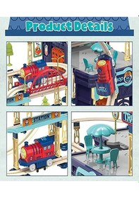 Resim Seher Oyuncak 147 Parça Çantalı Tren Seti - Standart Standart 