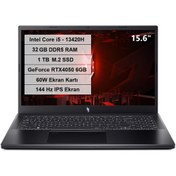 Resim Acer Nitro V 15 Intel Core i5 13420H 32GB DDR5 1TB M.2 SSD 60W RTX 4050-6GB FreeDos 15.6\ 144Hz FHD IPS NH.QNBEY.004 