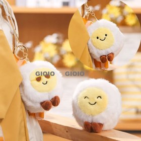 Resim Silver1 Iyi Şanslar Bebek Sevimli Karikatür Peluş Bebek Çanta Kolye Kız Öğrenci Bebek Asılı Anahtar (Yurt Dışından) 