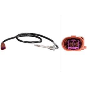 Resim Hella 6pt010376191 Egzoz Sıcaklık Sensörü Dizel Partıkul Filtre Ön T7 16-19 Caaa Caab Uyumlu 