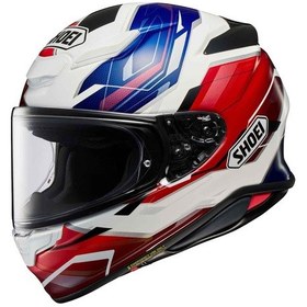 Resim Shoei Nxr 2 Capriccio Kapalı Motosiklet Kaskı Beyaz - Kırmızı - Mavi 