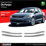 Resim S-Dizayn Volkswagen Jetta Krom Ön Panjur 4 Prç. 2011-2014 