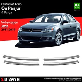 Resim S-Dizayn Volkswagen Jetta Krom Ön Panjur 4 Prç. 2011-2014 