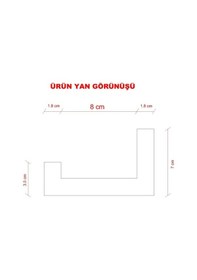 Resim Rafkestir Setli Duvar Rafı 200 Cm Hareli Ceviz (Mat) 