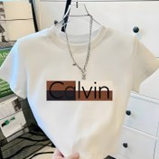 Resim Kadınlar için Y2K Tarzı Geometrik Monogram Harf Baskılı Kısa Kollu Tişört - Yumuşak Esnek Polyester Karışımı, Hafif 180gsm, Makinede Yıkanabilir, Her Mevsim İçin Günlük Üst 