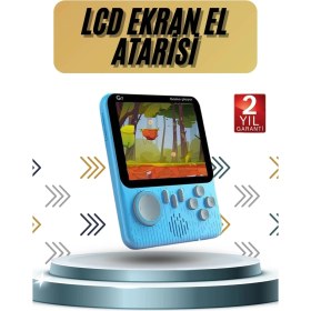 Resim Aesco 3.5 Inç Mini Atari Taşınabilir Oyun Konsolu 666 Adet Retro Oyun 