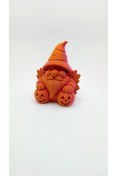 Resim shop Cadılar Bayramı Temalı Cüce/Gnome Figürü (Balkabağı Tutuyor) 3D Baskı 