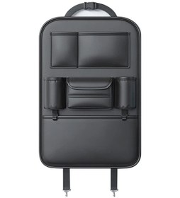 Resim Seametal Hepsi Bir Arada Araba Koltuğu Arka Saklama Çantası Yükseltilmiş 6 Cep Black 1pc 