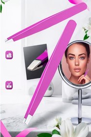 Resim Dahaus 2 Adet Pembe Elmas Uçlu Cımbız Seti XLC520 Pembe 