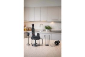 Resim Arzum AR1204 Starchef Pro 1800W 4 Bıçaklı 1.5 L Hazneli 2 Kademeli Multi Blender Seti, Siyah 