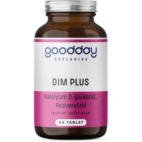 Resim GOODDAY Dim Plus Kalsiyum D-Glukarat, Resveratrol 60 Tablet 