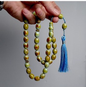 Resim Tesbih Ruyasi Büyük Boy Oval Katalin Tesbih Yeşil 