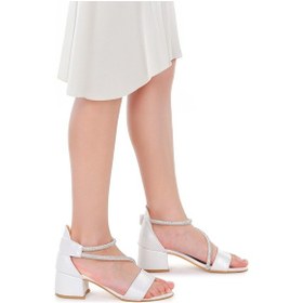 Resim Kiko Kids Pisar Günlük Kız Çocuk 4 Cm Topuklu Sandalet Abiye Ayakkabı Sedef Sedef 
