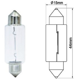 Resim Blick A1848 ,15x44mm 12v/15w Sofit Lamba 