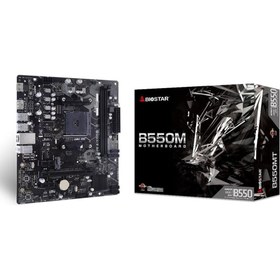 Resim Asrock BIOSTAR B550MTDDR4 SATA3 M2 PCIe NVME HDMI DVI PCIe 16X v3.0 AM4 mATX + AMD Ryzen 5 5500 + AMD Orijinal Fan 