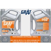 Resim Grat 610307 Motor Yağı 7 Lıtre 10W30 Yarı Sentetık Cı-4 