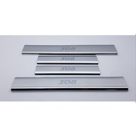 Resim Peugeot 308 Krom Kapı Eşiği 4 Parça 2007-2014 