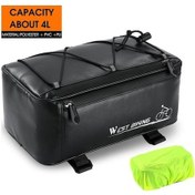 Resim Novahub West Bıkıng Elektrikli Bisiklet Arka Koltuk Çantası - Su Geçirmez Saklama - Siyah Siyah 