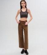 Resim LTB Danelle Slate Brown Geniş Paça Yüksek Bel Jean Pantolon 009515731515055794 