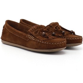 Resim Gönderi(R) Gönderi R Kadın Taba Süet Fiyonklu Hakiki Deri Comfort Loafer Dyza86037180 