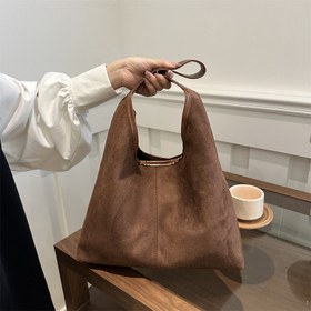 Resim Vintage Kadın Tote Çanta - Suni Süet Mat Dokulu, Büyük Kapasiteli | Omuz veya Crossbody Kayışlı Çift Amaçlı Kullanım | Yüksek Kalite Günlük İş ve Seyahat Stili, Kadınlar İçin Tote Çanta,Kadınlar İçin Büyük Boy Çantalar,Kadınlar için büyük omuz çantalar,Kadınlar İçin Büyük Çantalar,Kadınlar İçin Seyahat Çantası 
