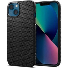 Resim Spigen iPhone 13 Kılıf Liquid Air Matte Black - ACS03519 