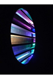 Resim ALASTOR Renkli Işık Tekerlek Duvar Rafı Ahşap Dekoratif Lastik Çocuk Otoparkı. 