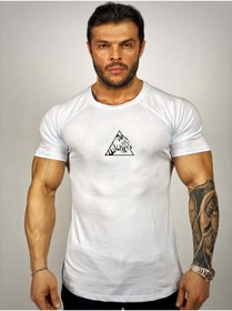 Resim Black İstanbul Triangle Tiger Baskılı Fitness T-shirt 