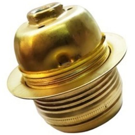 Resim ekiLamp E27 Metal - Dişli Nostaljik/rustik Duy (Sarı) 