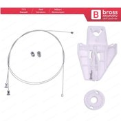 Resim Skoda Fabia MK1 99-2008 4/5 Kapı Van İçin Arka Sağ Cam Kriko Seti 
