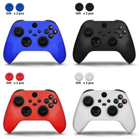 Resim 1 adet Xbox Serisi X/S Kontrol Cihazı için Silikon Koruyucu Kılıf, Başparmak Tutamaçları ve Joystick Kapak Kılıfı ile Yaratıcı Oyun Aksesuarı, Xbox için Sevimli Silikon Kontrol Ciltleri 