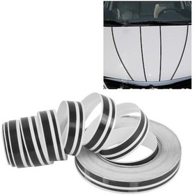 Resim Cbtx 12mm X 9.8m Kendinden Yapışkanlı Dekoratif Şerit Bant Siyah A 