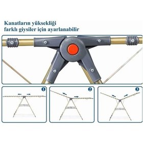Resim Harbinger MM041 Apex Gold Çamaşır Kurutma Askısı Altın Sarısı 