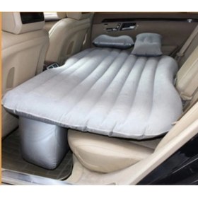 Resim teknotrust Gri Araç Içi Şişme Yatak Araba Ve Kamp Yatağı Çanta Elektrikli Pompa Tamir Kiti Ve Yastıklı Yatak S 
