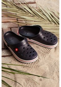 Resim D0079 Günlük Unisex Terlik Lacivert-kırmızı Lacivert - Kırmızı 