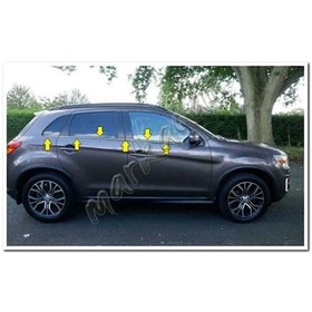 Resim Markadan Mitsubishi Asx Krom Cam Çıtası 2011 Sonrası 6 Parça Pasl 
