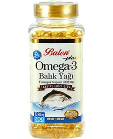 Resim Balen Omega Balık Yağı Yumuşak 1380 MG 200 Kapsül 