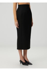 Resim Wardrobe Nyc x Rosie Huntington Whiteley Siyah Midi Kalem Etek 