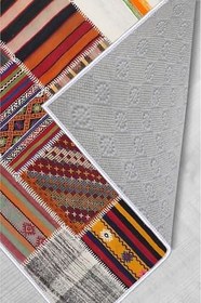 Resim Rovigo Home Dijital Baskı Yıkanabilir Kaymaz Taban Salon Halısı RVG0454 80x150 cm 