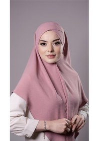 Resim Hürrem Bone Gül Kurusu Pratik Hazır Geçmeli Tesettür Eşarp Aerobin Kumaş Çapraz Hijab 2307 18 